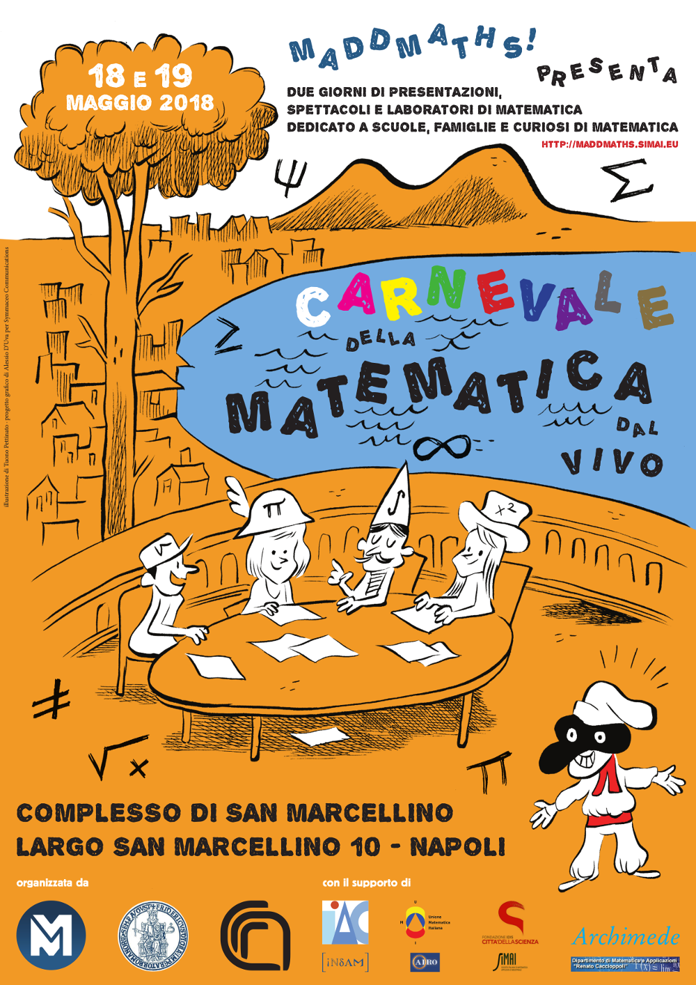 Poster dell'evento disegnato da Tuono Pettinato